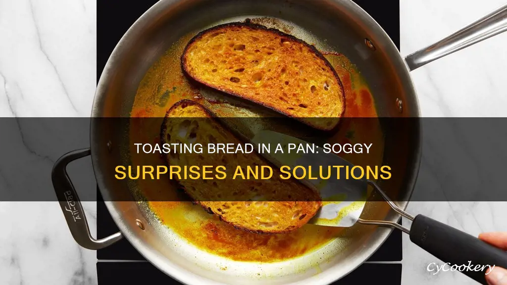 when I toast bread in a pan it gets soggy