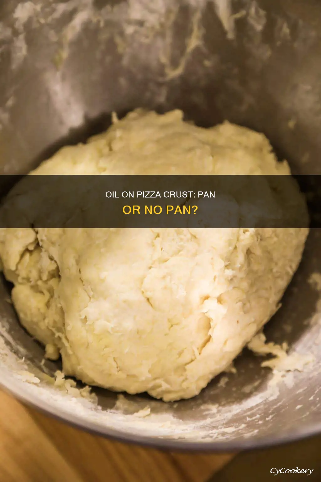 when making pizza rub oil on the crust or pan