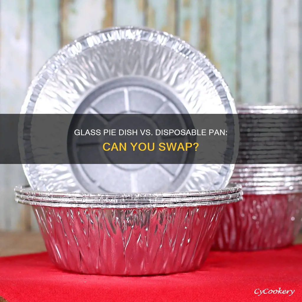 when recipe says glass pie can I use disposable pan