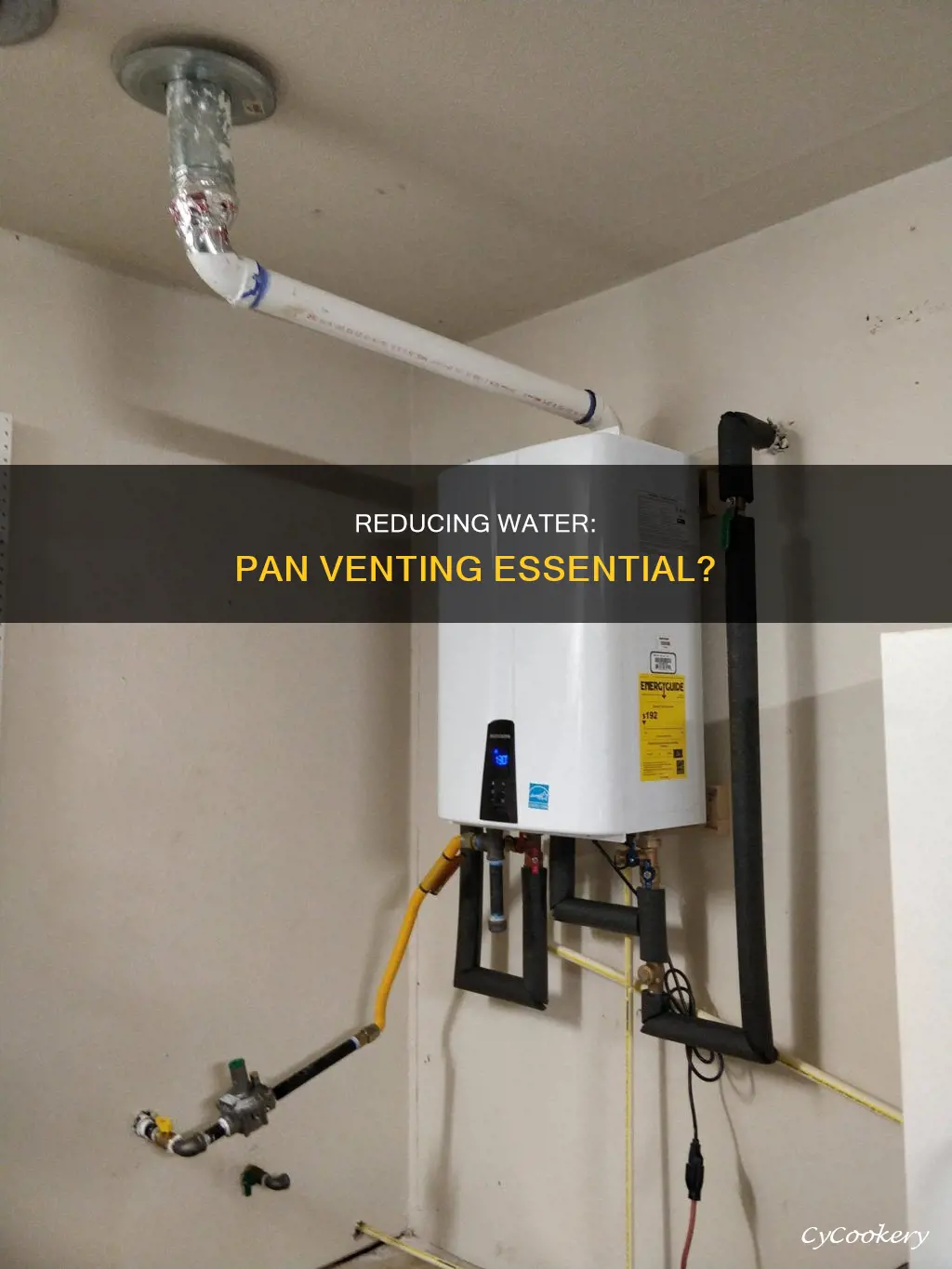 when reducing water do you need pan to vent