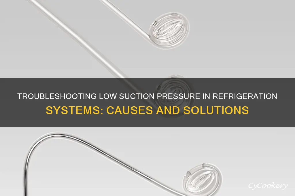 when refrigeration system has low suction presure