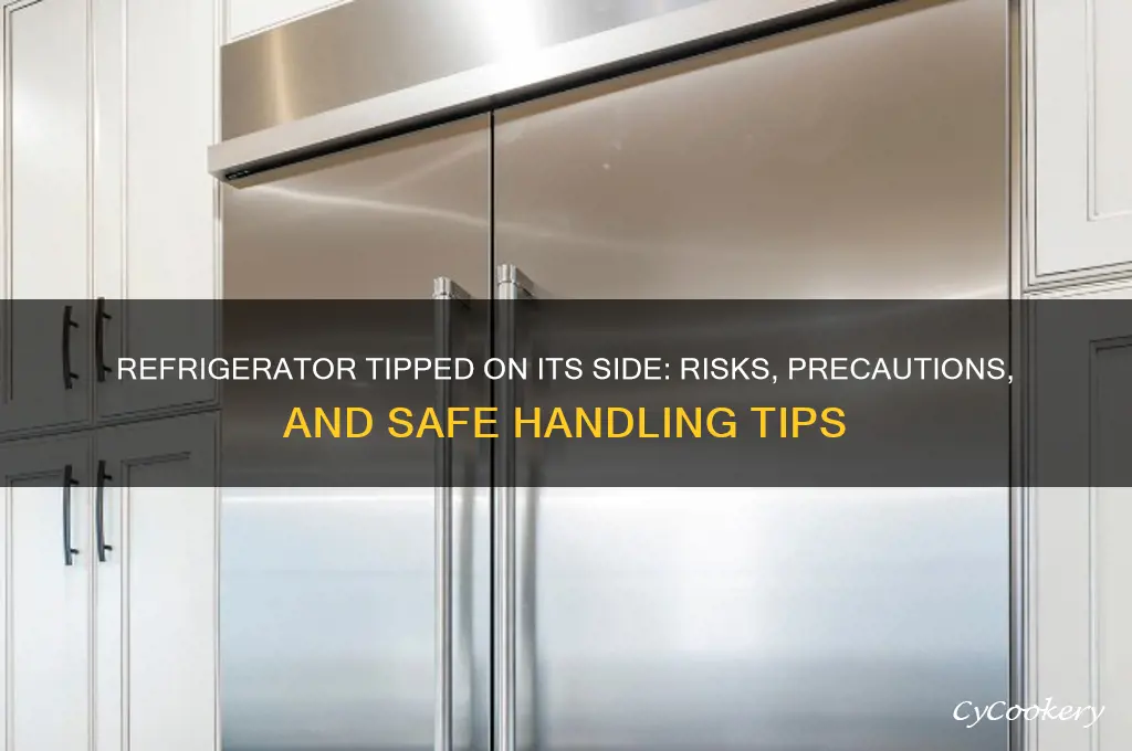 when refrigerator is tipped on its side