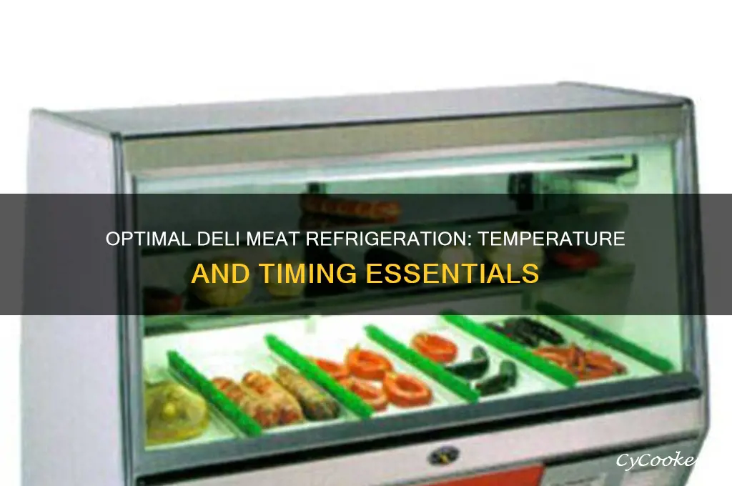 when should deli meat be refrigerated degree