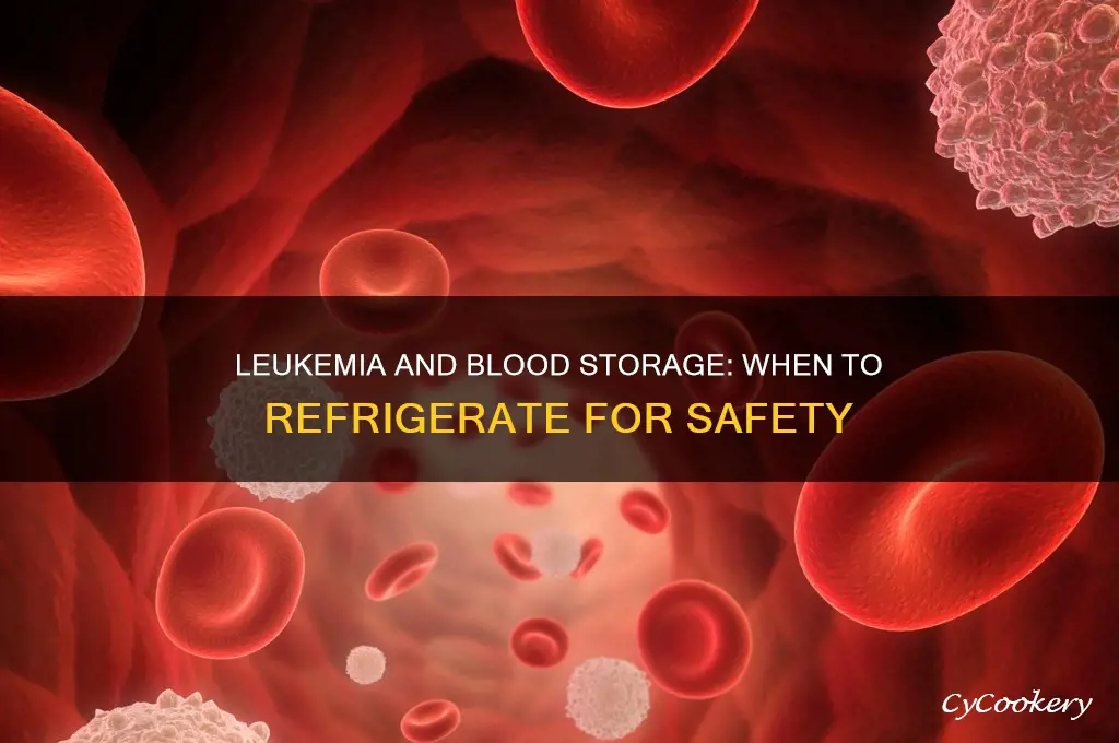 when should you refrigerate blood with leukemia