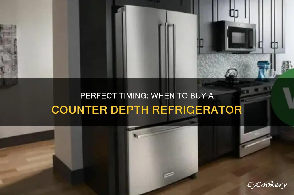 when to buy a counter depth refrigerator