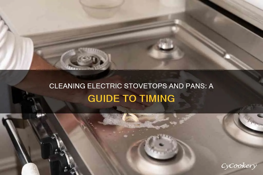 when to clean an electric stovetop and pans