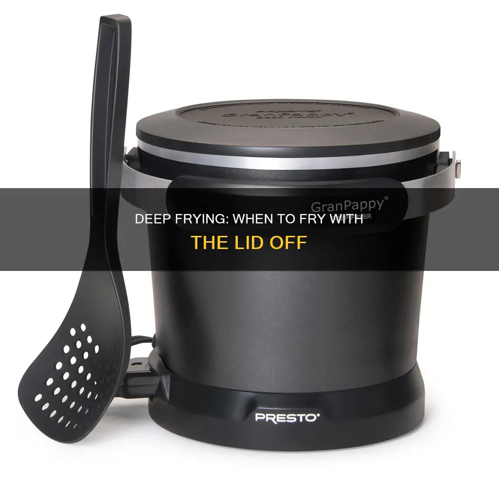 when to cook in deep fryer without lid