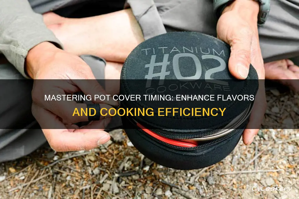 when to cover pot when cooking