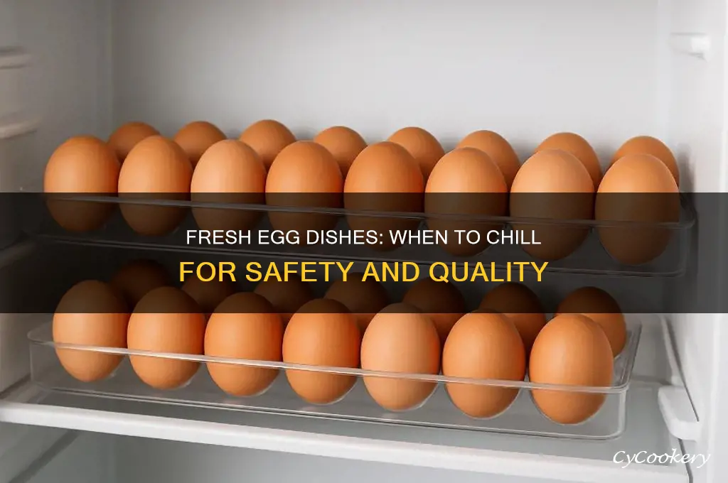 when to refrigerate fresh made egg dish