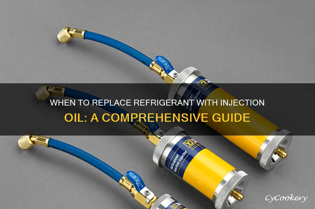 when to replace refrigerant with injection oil
