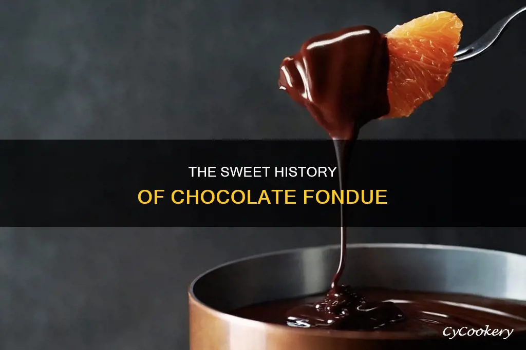 when was chocolate fondue invented