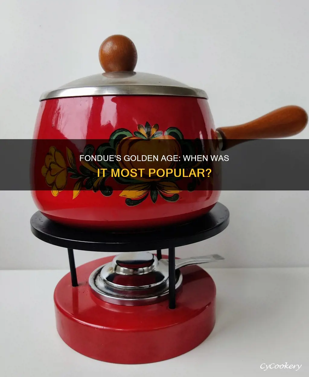 when was fondue popular