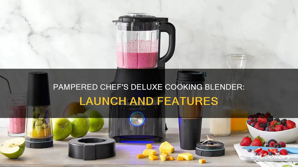 when was the deluxe cooking blender introducted pampered chef