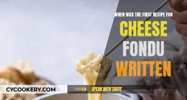 Cheese Fondue's First Recipe: When Did It Appear?