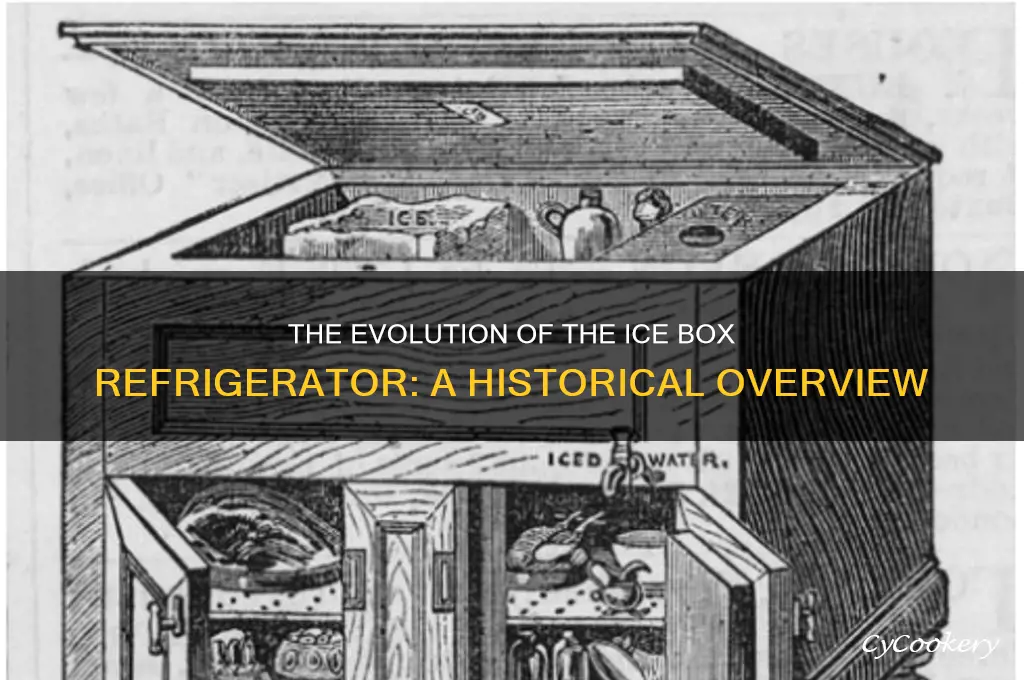 when was the ice box refrigerator invented