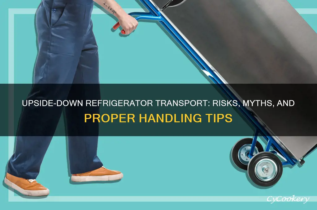 when you carry a refrigerator upside down
