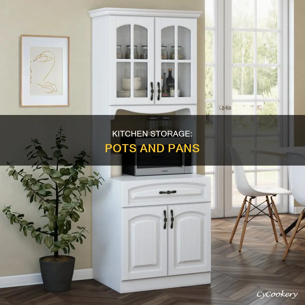 where are pots and pans kept in a kithcen