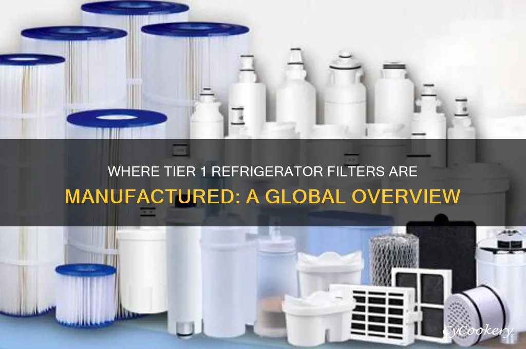 where are tier 1 refrigerator filters manufactured