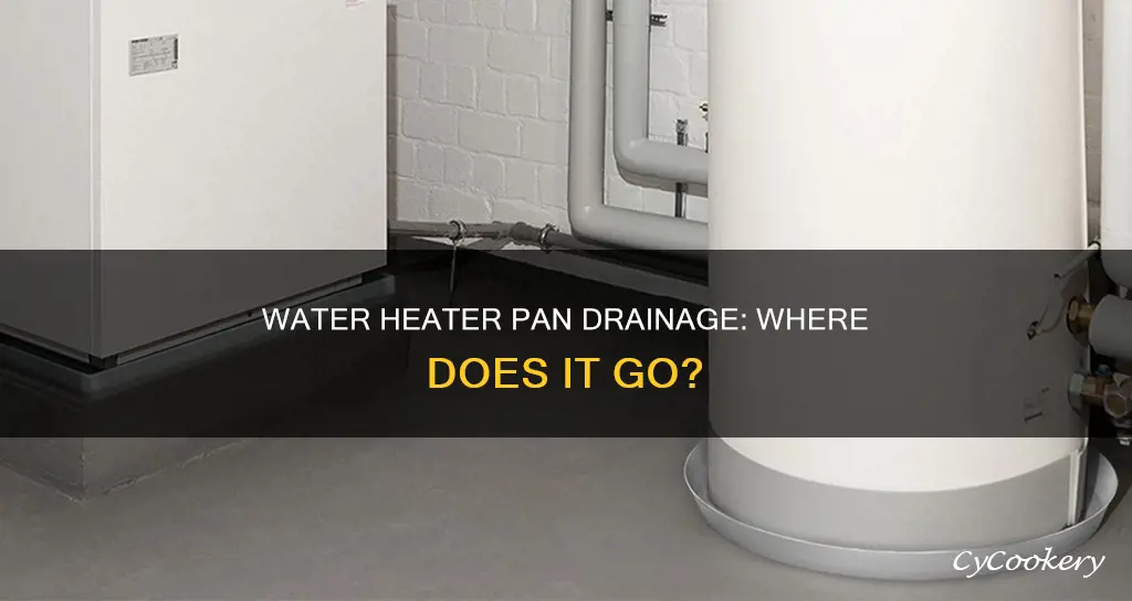 where can a water heater pan drain