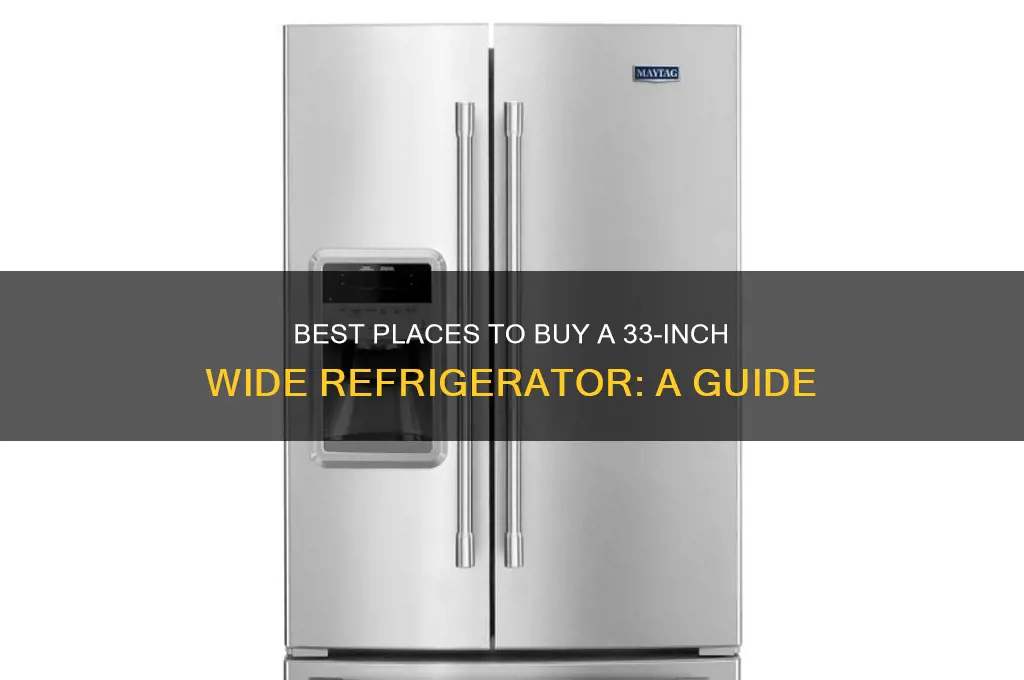where can i buy a 33 inch wide refrigerator