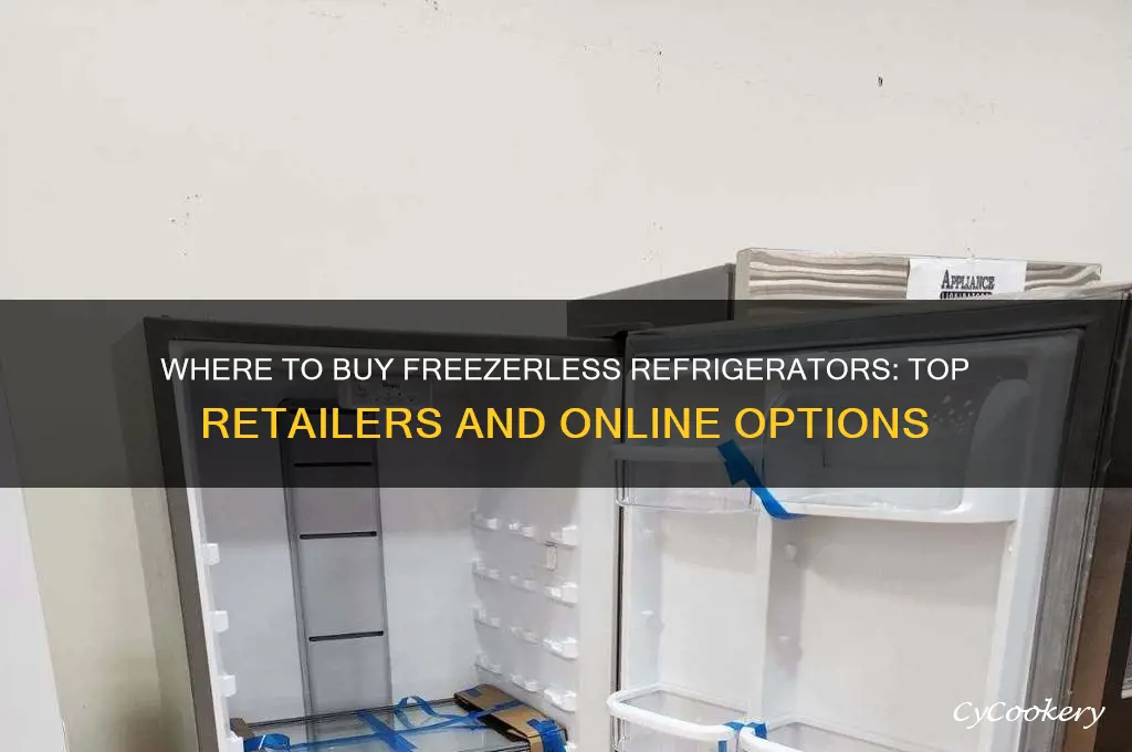 where can i buy a freezerless refrigerator