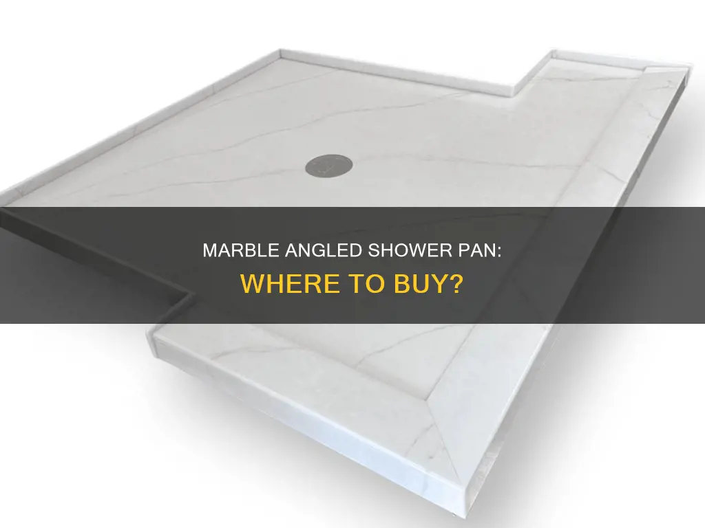 where can I buy a marble angled shower pan
