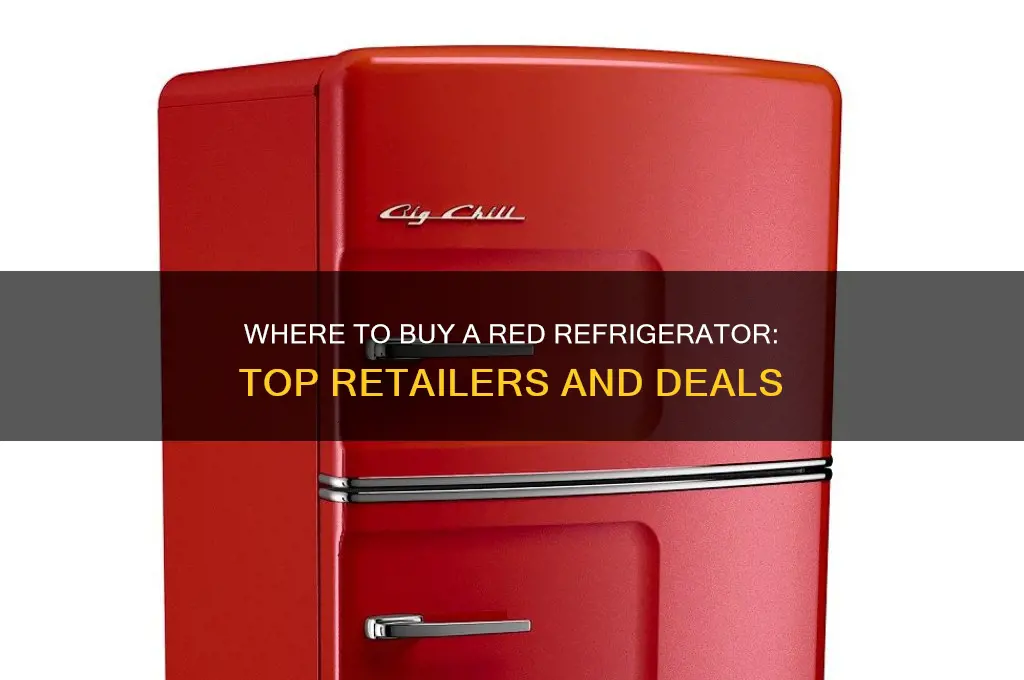 where can i buy a red refrigerator