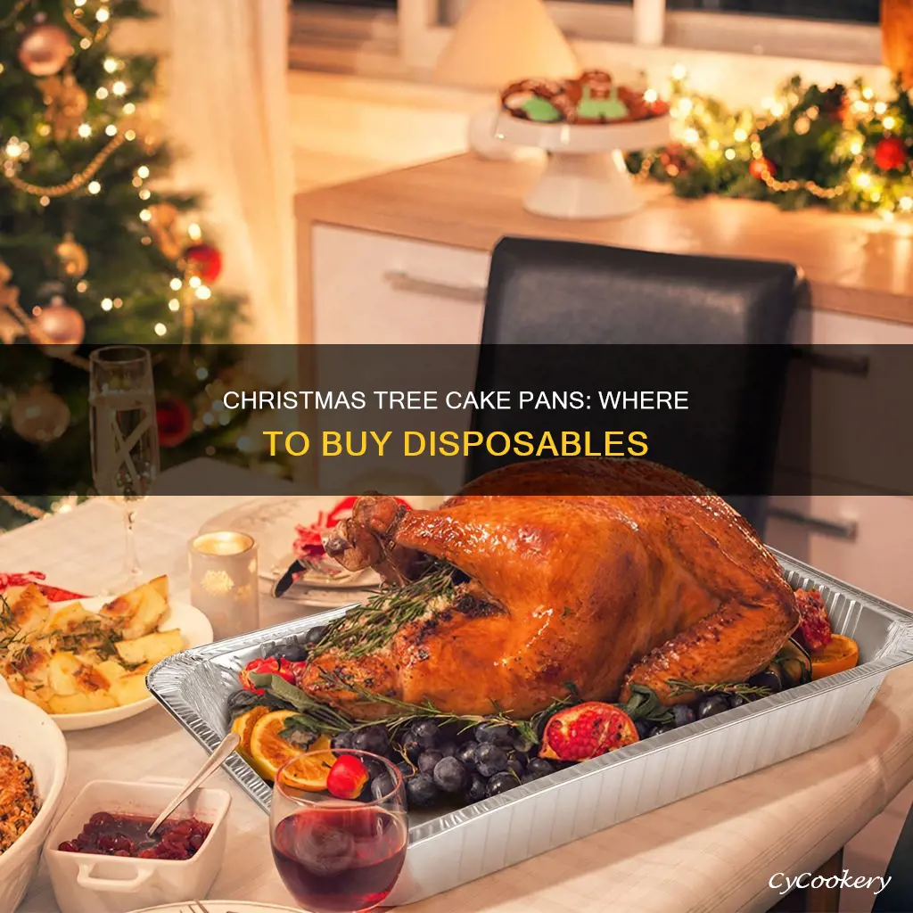 where can I buy disposable christmas tree cake pans