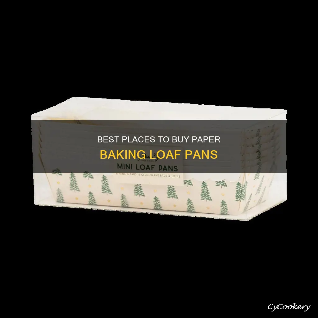 where can I buy paper baking loaf pans