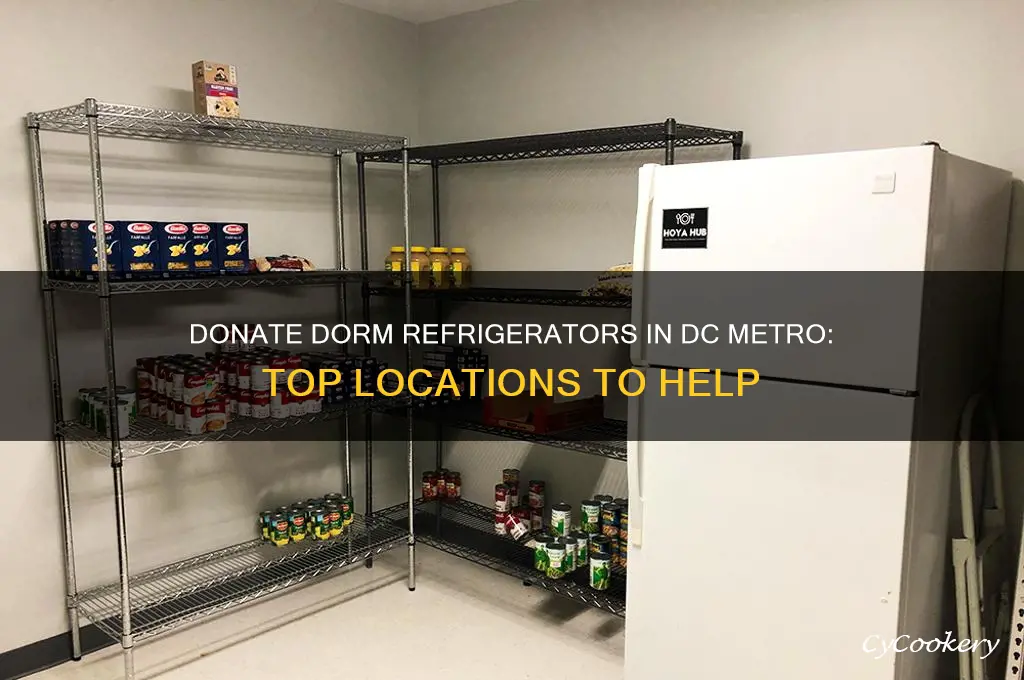where can i donate dorm refrigerators dc metro