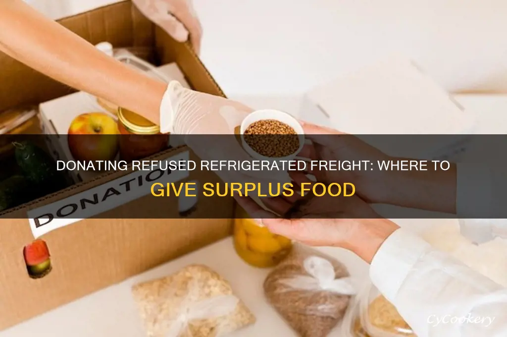 where can i donate refused refrigerated freight