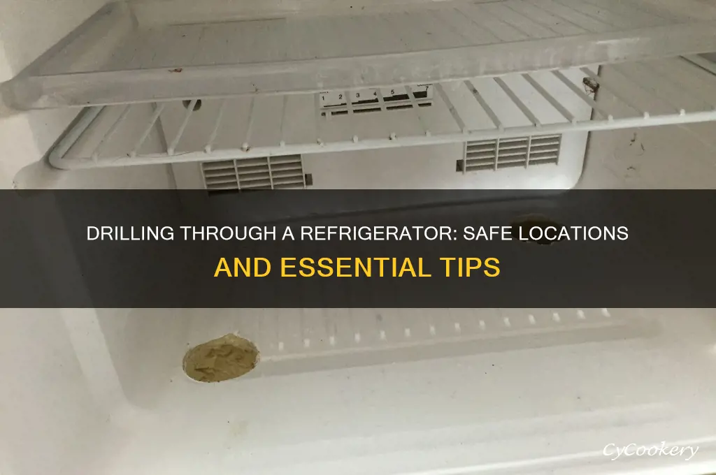 where can i drilling through a refrigerator
