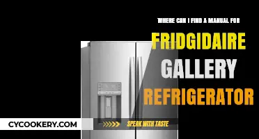 Where to Find Your Frigidaire Gallery Refrigerator Manual Easily