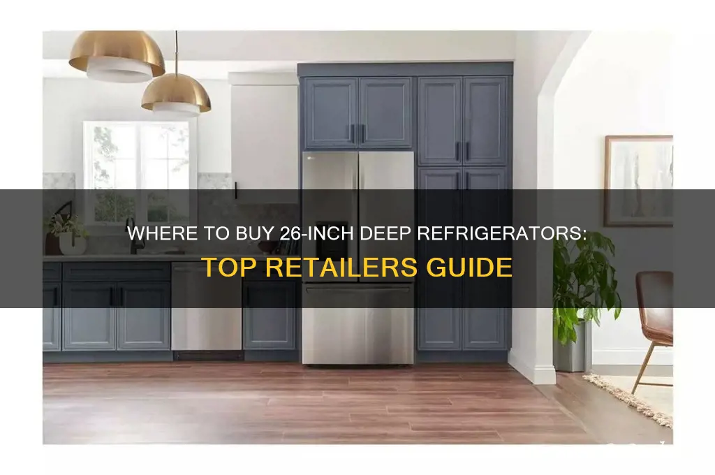 where can i find a refrigerator 26 deepth