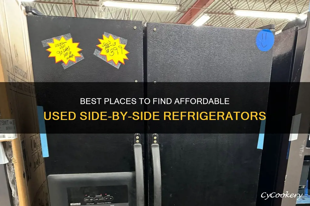where can i find a used refrigerator side by side