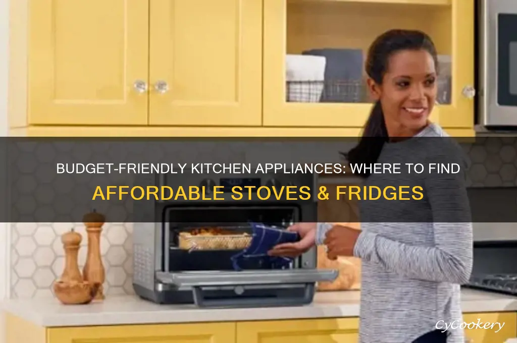 where can i find inexpensive stoves and refrigerators