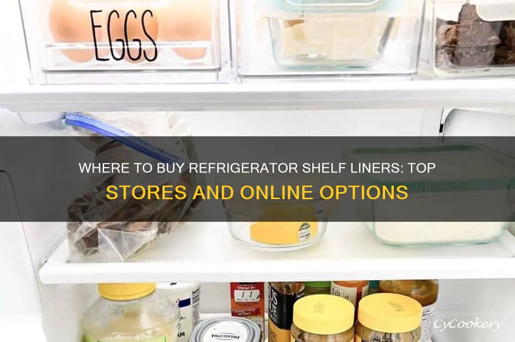 where can i find refrigerator shelf liner