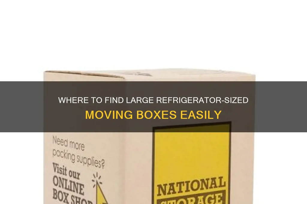 where can i find refrigerator size boxes