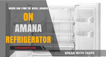 Locate Your Amana Refrigerator Model Number: A Quick Guide