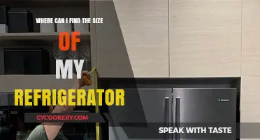 How to Easily Locate Your Refrigerator's Size: A Quick Guide