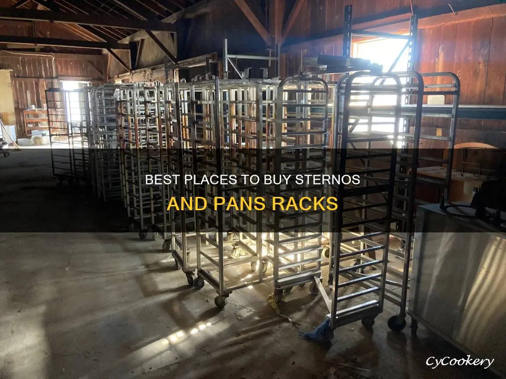 where can I get racks for sternos and pans