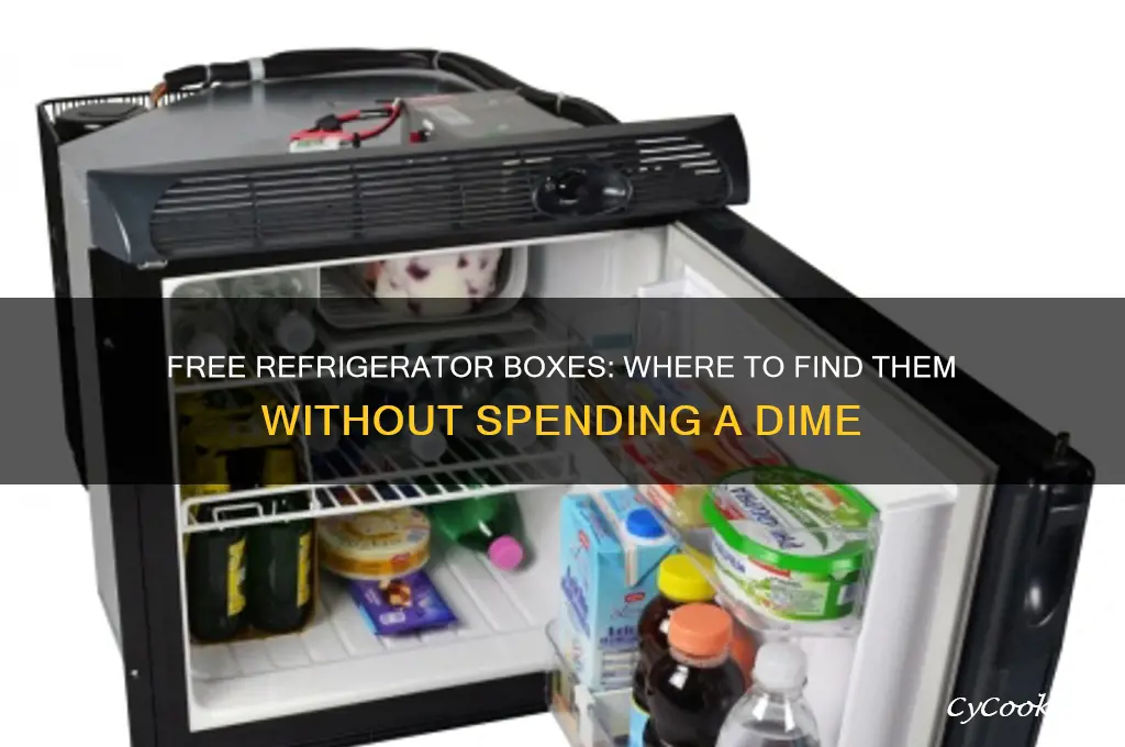 where can i get refrigerator boxes for free