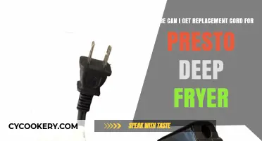 Finding the Right Cord: Presto Deep Fryer Replacement Guide