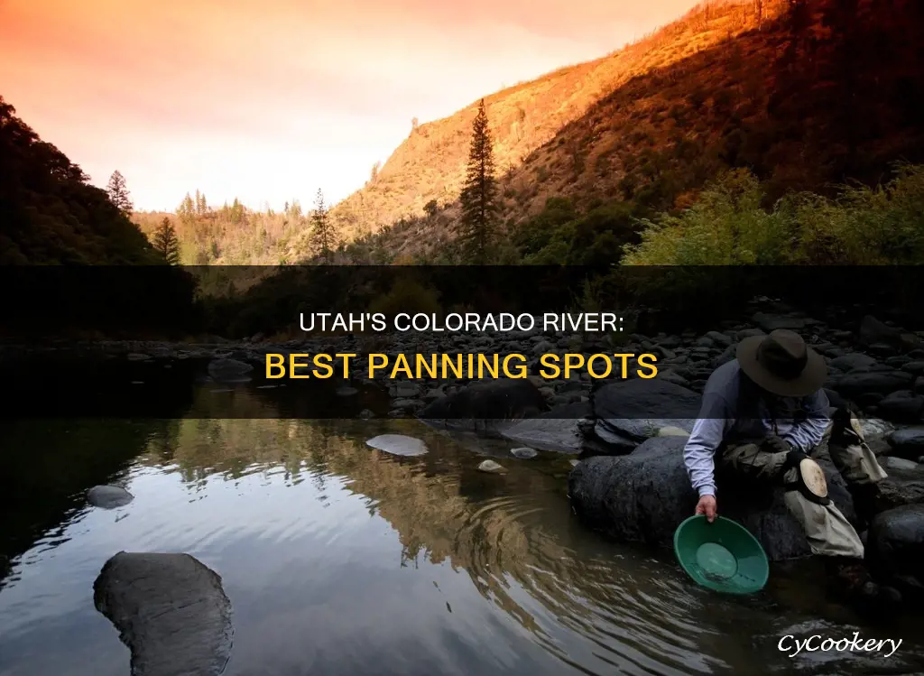 where can I pan on the colorado river in Utah