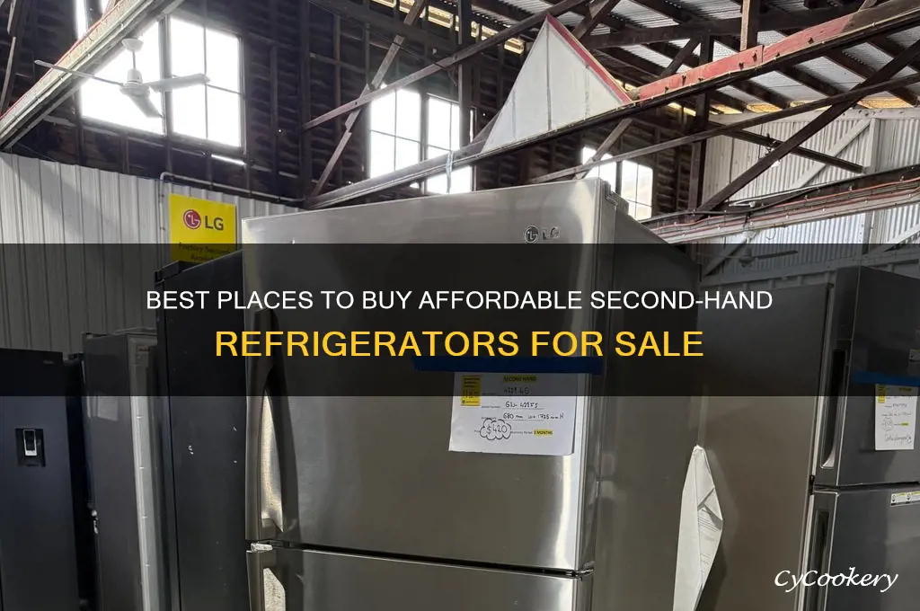 where can i purchase a second hand refrigerator for sale