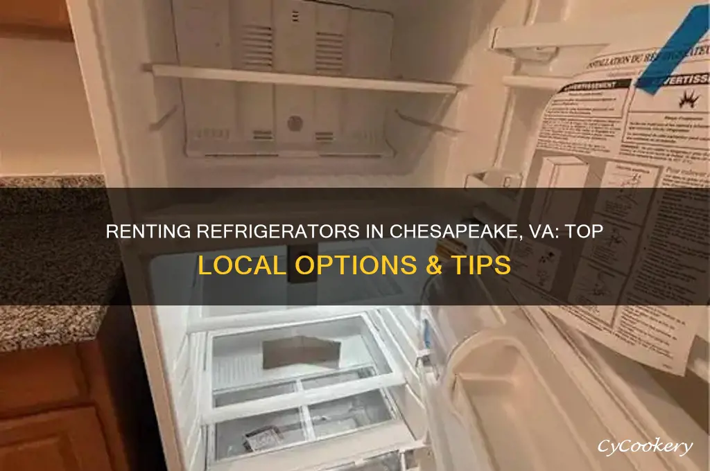 where can i rent a refrigerator in chesapeake virginia