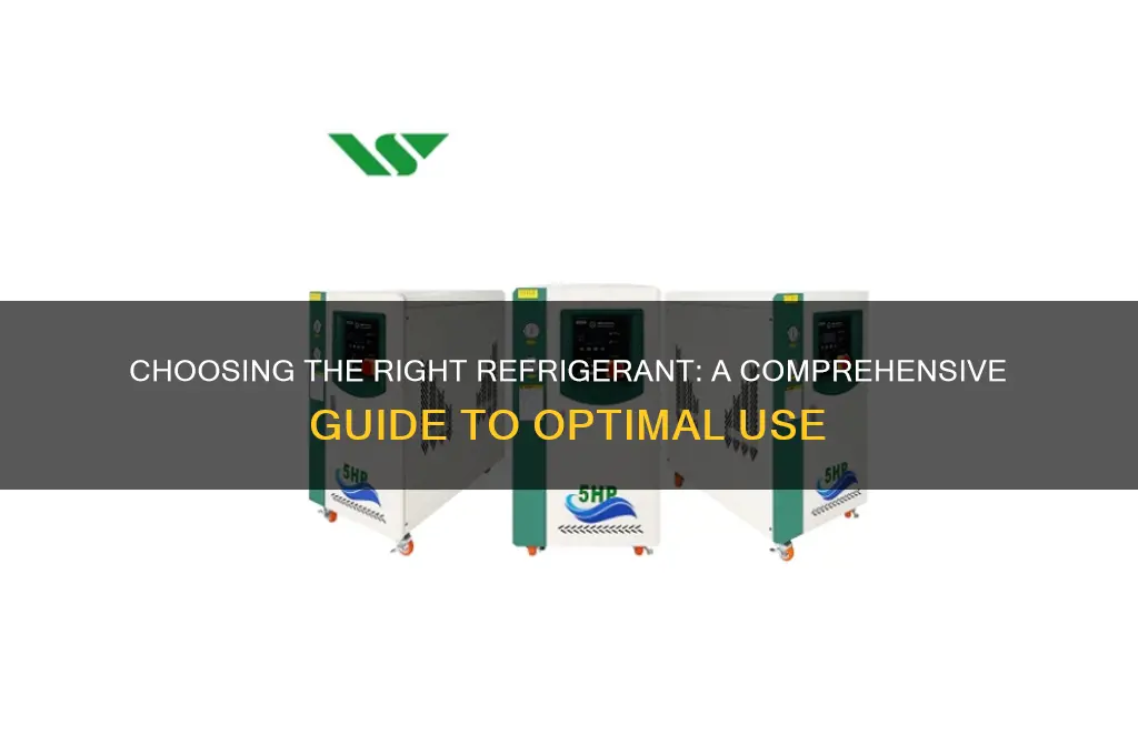 where can i tell what refrigerant to use