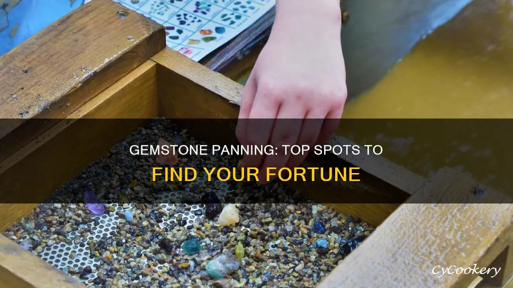 where can people pan for gemstones