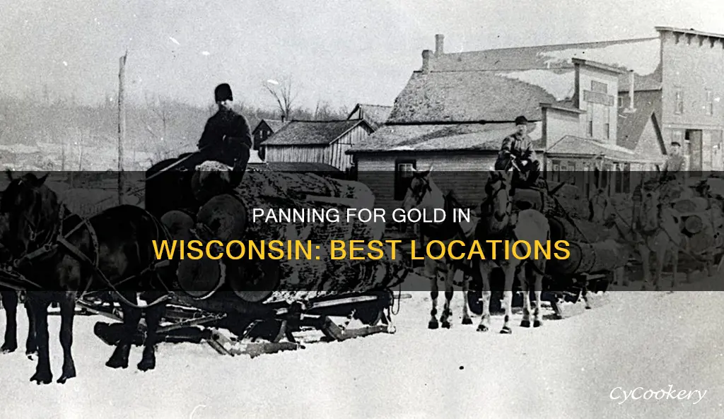 where can you pan for gold in Wisconsin