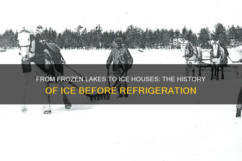 where did ice come from before refrigeration